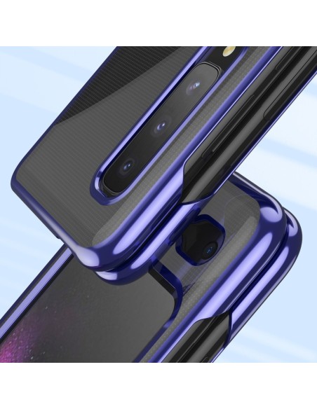 Plating Case kieto dėklo dangtelis su metaliniu rėmeliu, skirtas Samsung Galaxy Fold mėlynai Plating Case kieto dėklo dangtelis su metaliniu rėmeliu, skirtas Samsung Galaxy Fold mėlynai