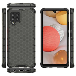 Korinis šarvuotas dėklas su gelio rėmeliu, skirtas Samsung Galaxy A42 5G juodas
