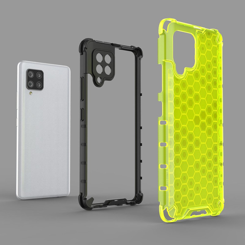 Korinis šarvuotas dėklas su gelio rėmeliu, skirtas Samsung Galaxy A42 5G juodas