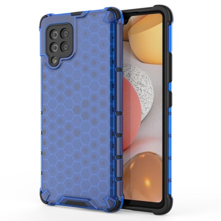 Korinis šarvuotas dėklas su gelio rėmeliu, skirtas Samsung Galaxy A42 5G mėlynai Korinis šarvuotas dėklas su gelio rėmeliu, skirtas Samsung Galaxy A42 5G mėlynai