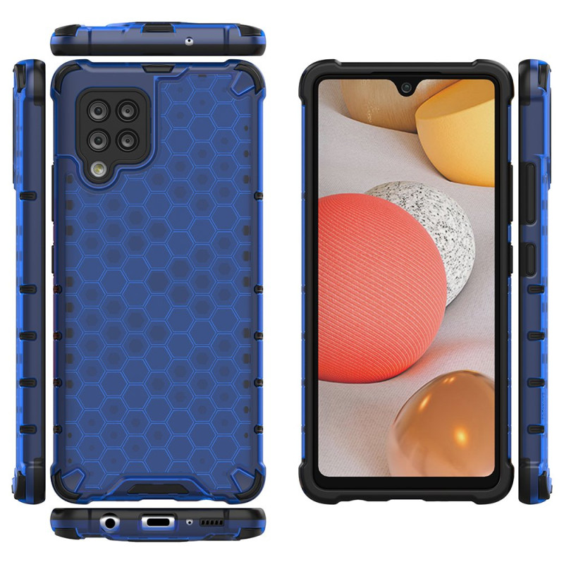 Korinis šarvuotas dėklas su gelio rėmeliu, skirtas Samsung Galaxy A42 5G mėlynai