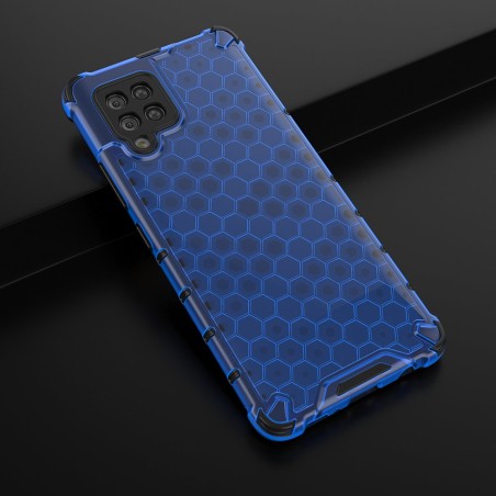 Korinis šarvuotas dėklas su gelio rėmeliu, skirtas Samsung Galaxy A42 5G mėlynai Korinis šarvuotas dėklas su gelio rėmeliu, skirtas Samsung Galaxy A42 5G mėlynai
