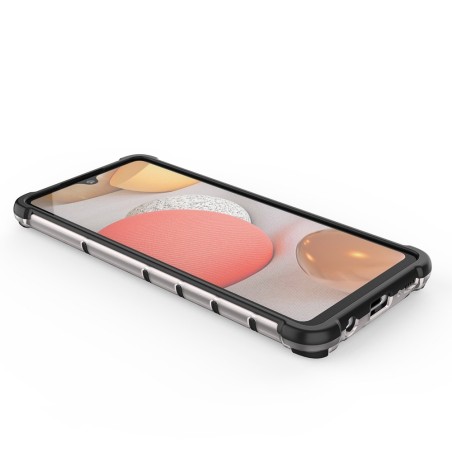 Korinis šarvuotas dėklas su gelio rėmeliu, skirtas Samsung Galaxy A42 5G mėlynai Korinis šarvuotas dėklas su gelio rėmeliu, skirtas Samsung Galaxy A42 5G mėlynai