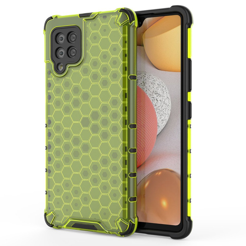 Korinis šarvuotas dėklas su gelio rėmeliu, skirtas Samsung Galaxy A42 5G green Korinis šarvuotas dėklas su gelio rėmeliu, skirtas Samsung Galaxy A42 5G green