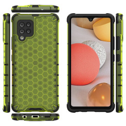 Korinis šarvuotas dėklas su gelio rėmeliu, skirtas Samsung Galaxy A42 5G green