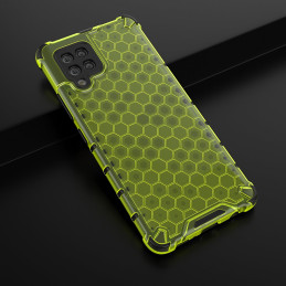 Korinis šarvuotas dėklas su gelio rėmeliu, skirtas Samsung Galaxy A42 5G green