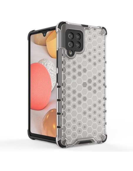 Korinis šarvuotas dėklas su gelio rėmeliu, skirtas Samsung Galaxy A42 5G green