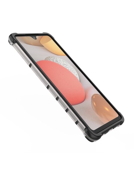 Korinis šarvuotas dėklas su gelio rėmeliu, skirtas Samsung Galaxy A42 5G green