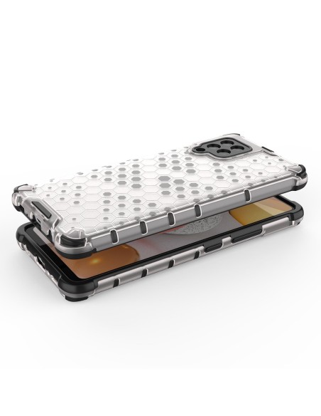 Korinis šarvuotas dėklas su gelio rėmeliu, skirtas Samsung Galaxy A42 5G red