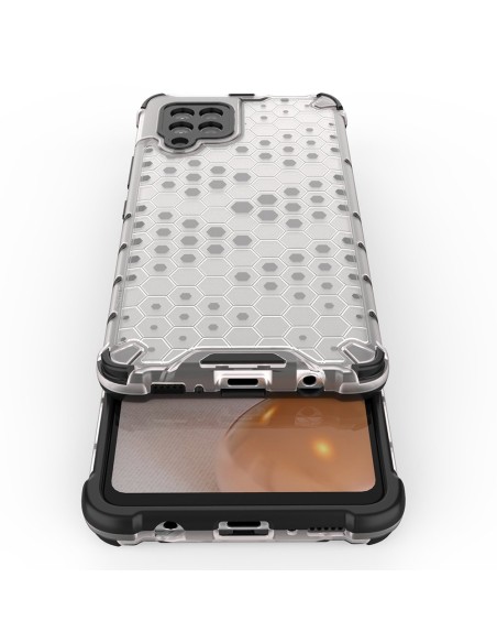 Korinis šarvuotas dėklas su gelio rėmeliu, skirtas Samsung Galaxy A42 5G red