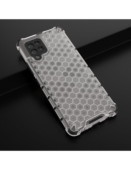 Korinio dėklo šarvuotas dangtelis su gelio rėmeliu Samsung Galaxy A42 5G skaidrus Korinio dėklo šarvuotas dangtelis su gelio rėmeliu Samsung Galaxy A42 5G skaidrus