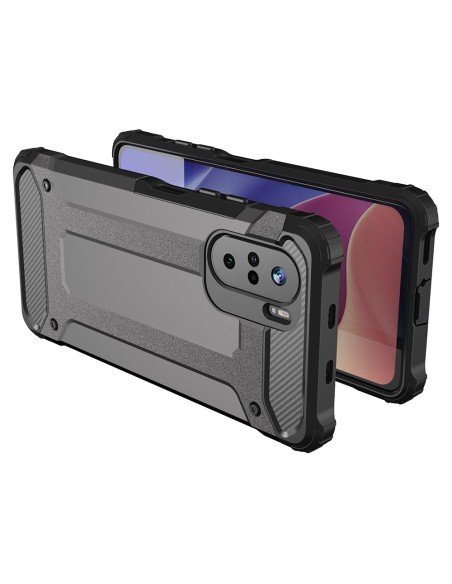 Hybrid Armor šarvuotas hibridinis dėklo dangtelis skirtas Xiaomi Redmi K40 Pro+ / K40 Pro / K40 / Poco F3 gold