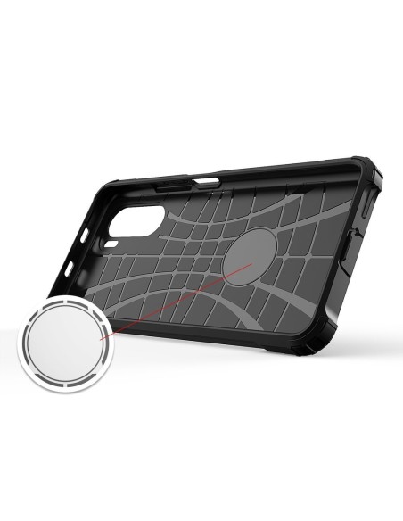 Hybrid Armor šarvuotas hibridinis dėklo dangtelis skirtas Xiaomi Redmi K40 Pro+ / K40 Pro / K40 / Poco F3 gold