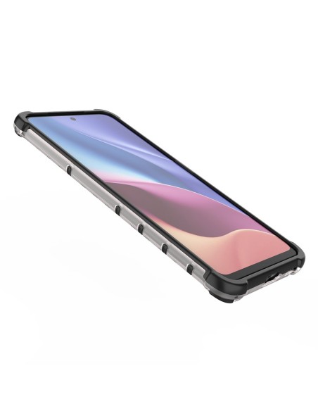 Korinis šarvuotas dėklas su gelio rėmu Xiaomi Redmi K40 Pro+ / K40 Pro / K40 / Poco F3 mėlynas