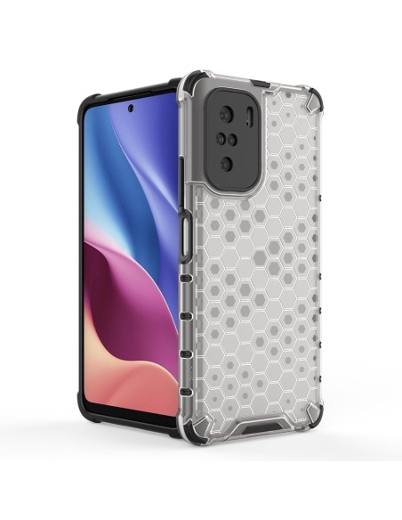 Korinis šarvuotas dėklas su gelio rėmu Xiaomi Redmi K40 Pro+ / K40 Pro / K40 / Poco F3 raudonas