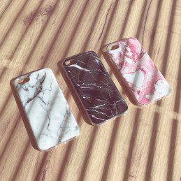 Wozinsky Marble gelio dėklo marmurinis dangtelis, skirtas Samsung Galaxy A02s EU rožinės spalvos