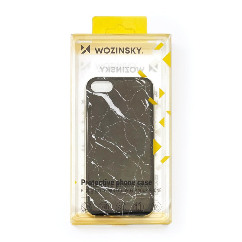 Wozinsky Marble gelio dėklo marmurinis dangtelis, skirtas Samsung Galaxy A02s EU rožinės spalvos