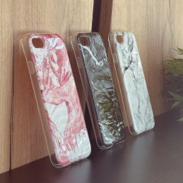 Wozinsky Marble gelio dėklo marmurinis dangtelis, skirtas Samsung Galaxy A02s EU rožinės spalvos