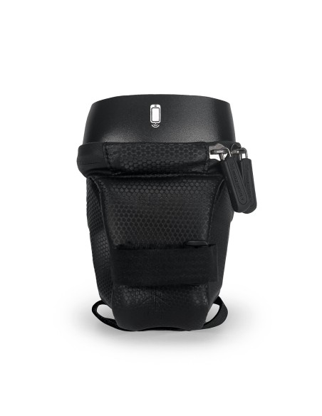 Dviračio rėmo krepšys su telefono dėklu 1,7l juodas