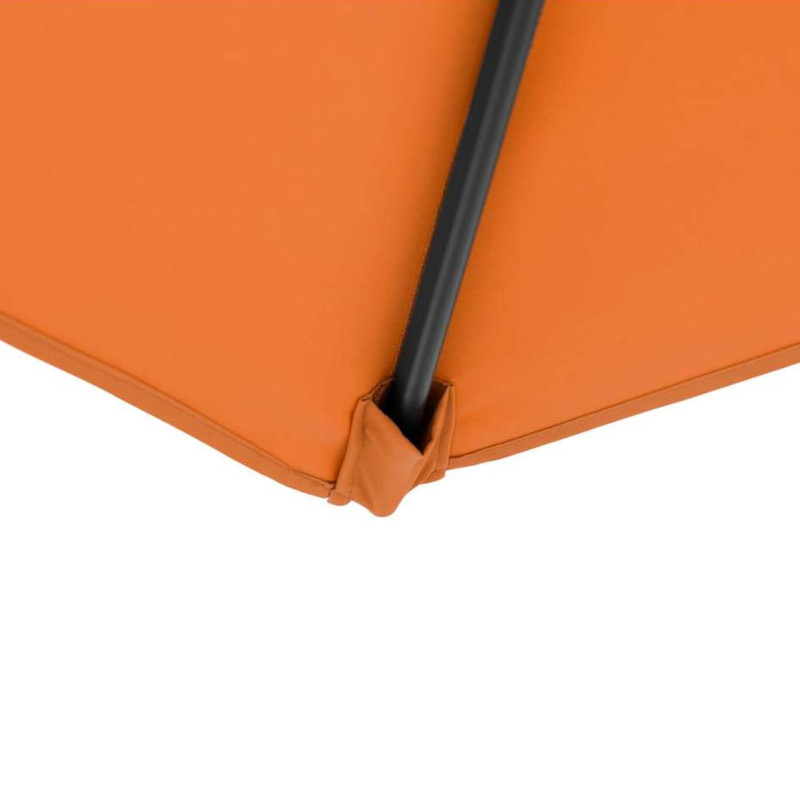 Sodo skėtis ant šoninės rankos pakreipiamas apvalus skersmuo. 300 cm oranžinės spalvos