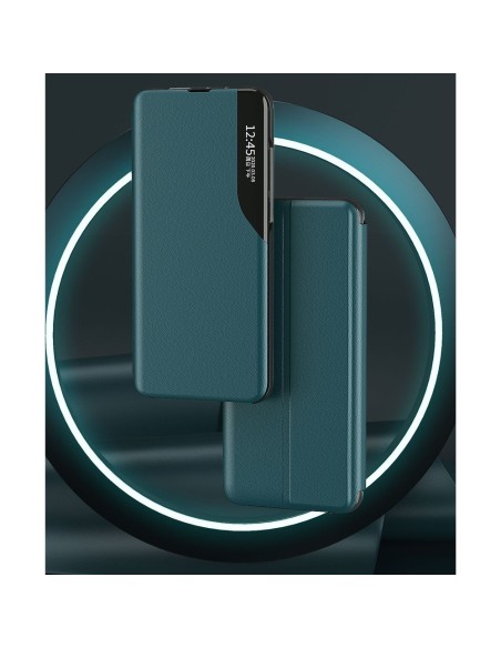 Eco Leather View Case elegantiškas dėklas su atvartu ir stovo funkcija, skirta Xiaomi Redmi K40 Pro+ / K40 Pro / K40 / P...