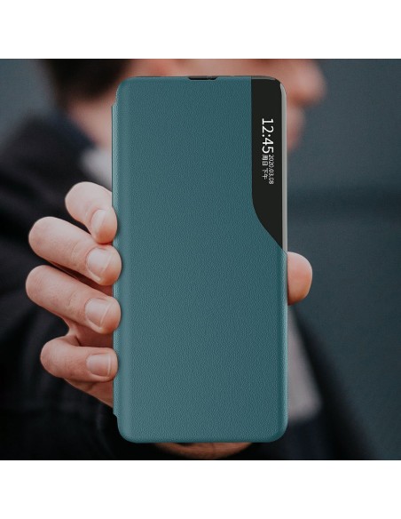 Eco Leather View Case elegantiškas dėklas su atvartu ir stovo funkcija, skirta Xiaomi Redmi K40 Pro+ / K40 Pro / K40 / P...