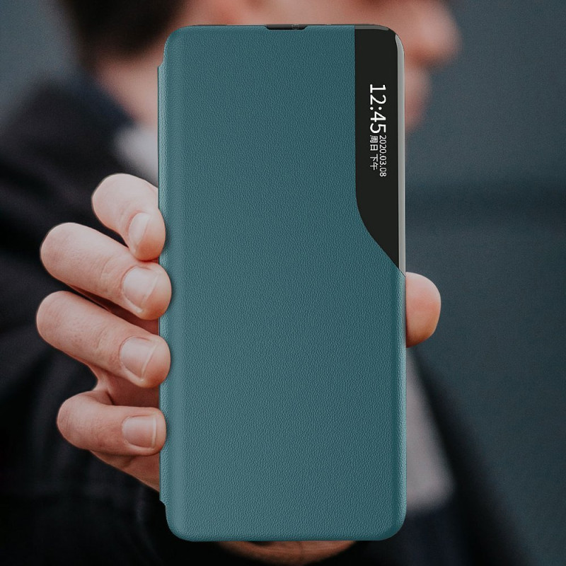 Eco Leather View Case elegantiškas dėklas su atvartu ir stovo funkcija, skirta Xiaomi Redmi K40 Pro+ / K40 Pro / K40 / P...