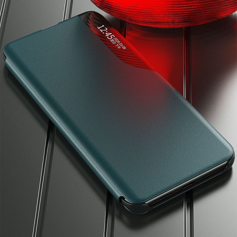 Eco Leather View Case elegantiškas dėklas su atvartu ir stovo funkcija, skirta Xiaomi Redmi K40 Pro+ / K40 Pro / K40 / P...