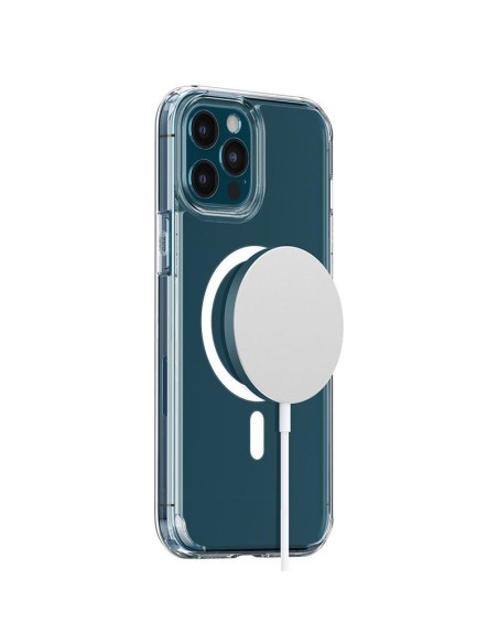 Spigen Ultra Hybrid Mag dėklas su MagSafe, skirtas iPhone 12 Pro Max - baltas Spigen Ultra Hybrid Mag dėklas su MagSafe, skirtas iPhone 12 Pro Max - baltas