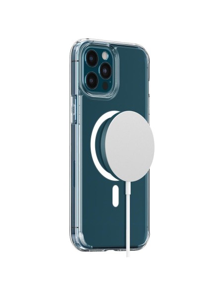 Spigen Ultra Hybrid Mag dėklas su MagSafe, skirtas iPhone 12 Pro Max - baltas Spigen Ultra Hybrid Mag dėklas su MagSafe, skirtas iPhone 12 Pro Max - baltas