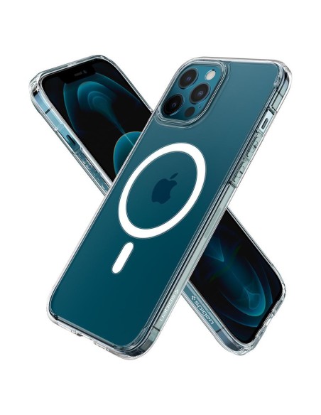Spigen Ultra Hybrid Mag dėklas su MagSafe, skirtas iPhone 12 Pro Max - baltas Spigen Ultra Hybrid Mag dėklas su MagSafe, skirtas iPhone 12 Pro Max - baltas