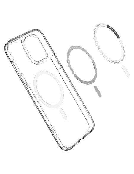 Spigen Ultra Hybrid Mag dėklas su MagSafe, skirtas iPhone 12 Pro Max - baltas Spigen Ultra Hybrid Mag dėklas su MagSafe, skirtas iPhone 12 Pro Max - baltas