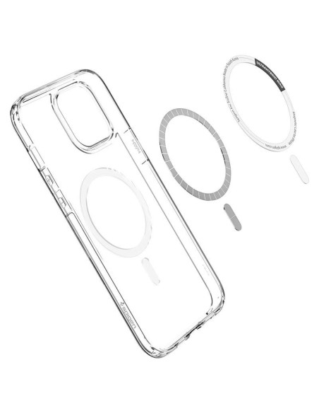 Spigen Ultra Hybrid Mag dėklas su MagSafe, skirtas iPhone 12 Pro Max - baltas Spigen Ultra Hybrid Mag dėklas su MagSafe, skirtas iPhone 12 Pro Max - baltas