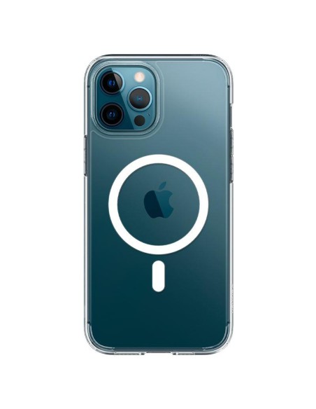 Spigen Ultra Hybrid Mag dėklas su MagSafe, skirtas iPhone 12 Pro Max - baltas Spigen Ultra Hybrid Mag dėklas su MagSafe, skirtas iPhone 12 Pro Max - baltas