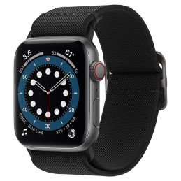„Spigen Fit Lite“ dirželis, skirtas Apple Watch 4/ 5/ 6/ 7/ 8/ 9/ SE/ Ultra (42/ 44/ 45/ 49 mm) – juodas