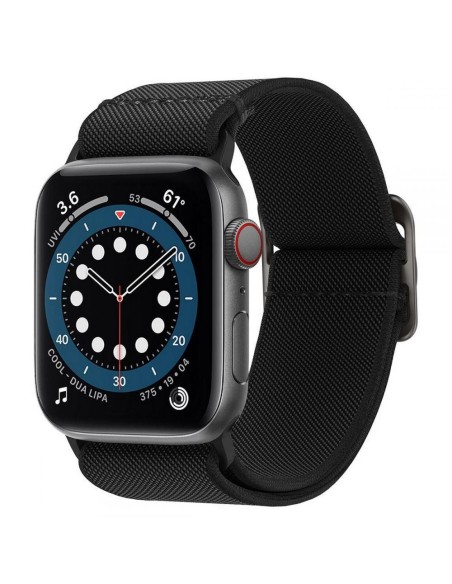 „Spigen Fit Lite“ dirželis, skirtas Apple Watch 4/ 5/ 6/ 7/ 8/ 9/ SE/ Ultra (42/ 44/ 45/ 49 mm) – juodas „Spigen Fit Lite“ dirželis, skirtas Apple Watch 4/ 5/ 6/ 7/ 8/ 9/ SE/ Ultra (42/ 44/ 45/ 49 mm) – juodas