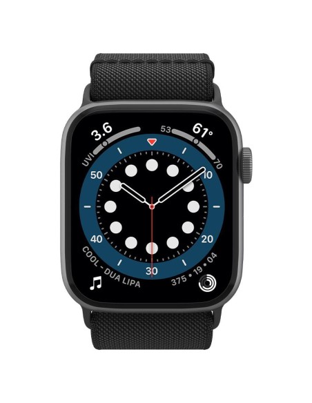 „Spigen Fit Lite“ dirželis, skirtas Apple Watch 4/ 5/ 6/ 7/ 8/ 9/ SE/ Ultra (42/ 44/ 45/ 49 mm) – juodas „Spigen Fit Lite“ dirželis, skirtas Apple Watch 4/ 5/ 6/ 7/ 8/ 9/ SE/ Ultra (42/ 44/ 45/ 49 mm) – juodas
