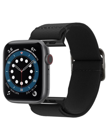 „Spigen Fit Lite“ dirželis, skirtas Apple Watch 4/ 5/ 6/ 7/ 8/ 9/ SE/ Ultra (42/ 44/ 45/ 49 mm) – juodas „Spigen Fit Lite“ dirželis, skirtas Apple Watch 4/ 5/ 6/ 7/ 8/ 9/ SE/ Ultra (42/ 44/ 45/ 49 mm) – juodas