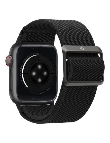 „Spigen Fit Lite“ dirželis, skirtas Apple Watch 4/ 5/ 6/ 7/ 8/ 9/ SE/ Ultra (42/ 44/ 45/ 49 mm) – juodas „Spigen Fit Lite“ dirželis, skirtas Apple Watch 4/ 5/ 6/ 7/ 8/ 9/ SE/ Ultra (42/ 44/ 45/ 49 mm) – juodas