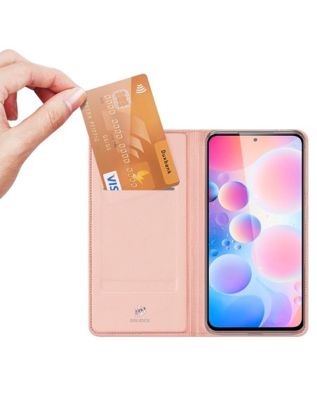Dux Ducis Skin Pro dėklo dėklo dangtelis su atvartu Xiaomi Redmi K40 Pro+ / K40 Pro / K40 / Poco F3 rožinė Dux Ducis Skin Pro dėklo dėklo dangtelis su atvartu Xiaomi Redmi K40 Pro+ / K40 Pro / K40 / Poco F3 rožinė