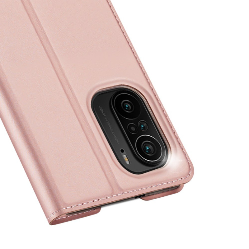 Dux Ducis Skin Pro dėklo dėklo dangtelis su atvartu Xiaomi Redmi K40 Pro+ / K40 Pro / K40 / Poco F3 rožinė