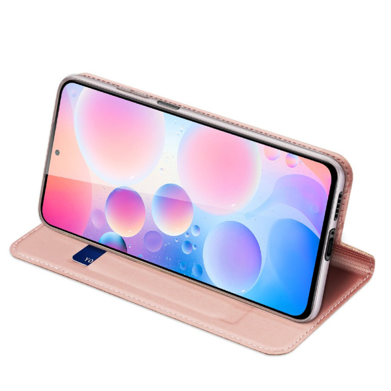 Dux Ducis Skin Pro dėklo dėklo dangtelis su atvartu Xiaomi Redmi K40 Pro+ / K40 Pro / K40 / Poco F3 rožinė