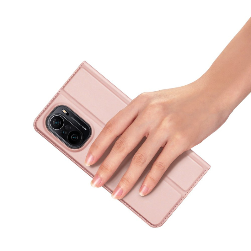 Dux Ducis Skin Pro dėklo dėklo dangtelis su atvartu Xiaomi Redmi K40 Pro+ / K40 Pro / K40 / Poco F3 rožinė