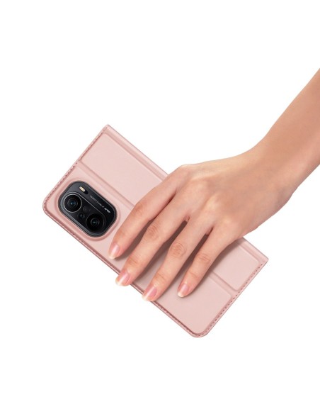 Dux Ducis Skin Pro dėklo dėklo dangtelis su atvartu Xiaomi Redmi K40 Pro+ / K40 Pro / K40 / Poco F3 rožinė Dux Ducis Skin Pro dėklo dėklo dangtelis su atvartu Xiaomi Redmi K40 Pro+ / K40 Pro / K40 / Poco F3 rožinė