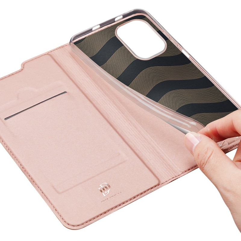 Dux Ducis Skin Pro dėklo dėklo dangtelis su atvartu Xiaomi Redmi K40 Pro+ / K40 Pro / K40 / Poco F3 rožinė