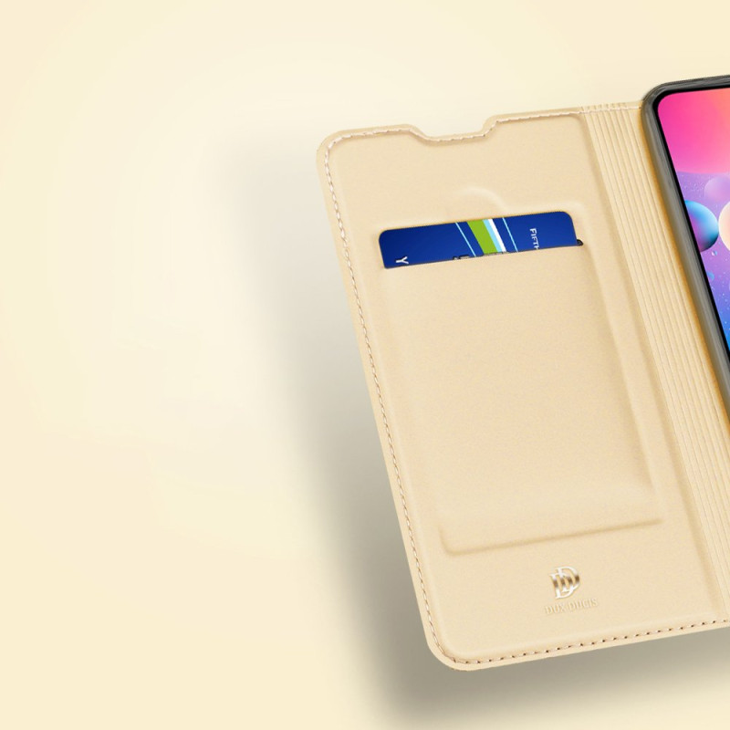 Dux Ducis Skin Pro dėklo dėklo dangtelis su atvartu Xiaomi Redmi K40 Pro+ / K40 Pro / K40 / Poco F3 rožinė
