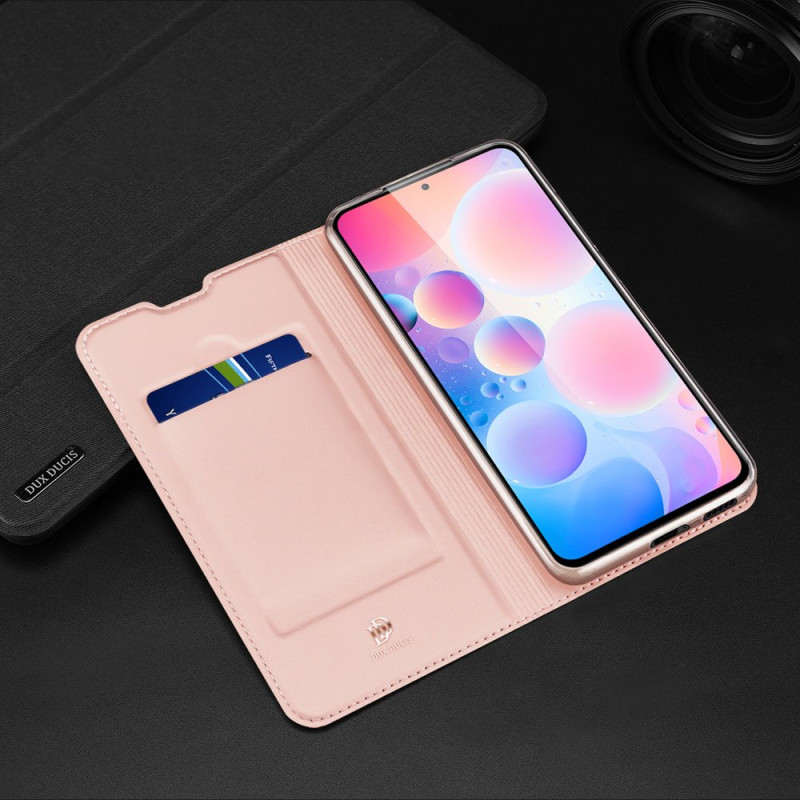 Dux Ducis Skin Pro dėklo dėklo dangtelis su atvartu Xiaomi Redmi K40 Pro+ / K40 Pro / K40 / Poco F3 rožinė