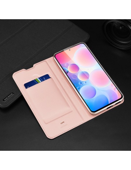 Dux Ducis Skin Pro dėklo dėklo dangtelis su atvartu Xiaomi Redmi K40 Pro+ / K40 Pro / K40 / Poco F3 rožinė Dux Ducis Skin Pro dėklo dėklo dangtelis su atvartu Xiaomi Redmi K40 Pro+ / K40 Pro / K40 / Poco F3 rožinė