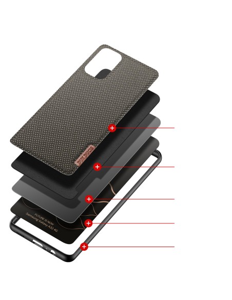 Dux Ducis Fino dėklo dangtelis, padengtas nailono medžiaga, skirtas Samsung Galaxy A32 4G žaliai Dux Ducis Fino dėklo dangtelis, padengtas nailono medžiaga, skirtas Samsung Galaxy A32 4G žaliai