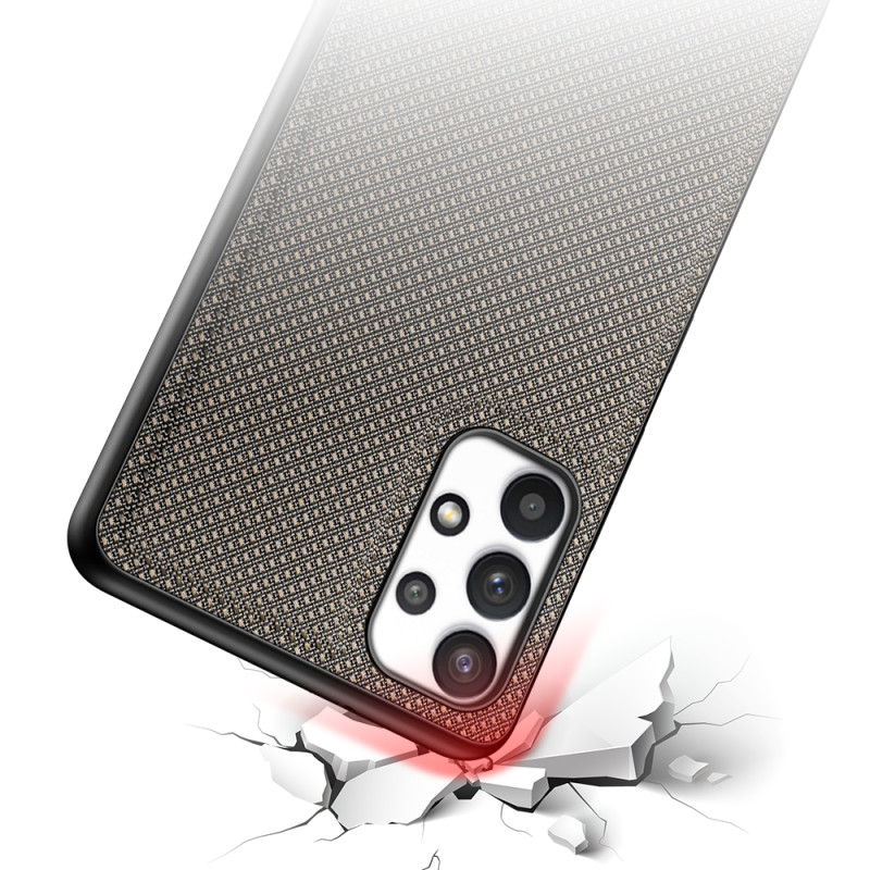 Dux Ducis Fino dėklo dangtelis, padengtas nailono medžiaga, skirtas Samsung Galaxy A32 4G žaliai